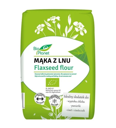 Mąka z Lnu Brązowego BIO 400 g Bio Planet