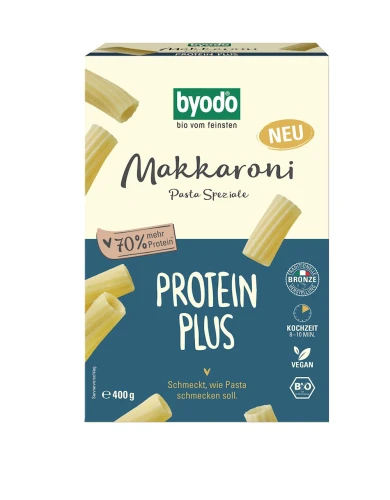 Makaron Proteinowy Semolinowy z Dynią Rurka Makkaroni BIO 400 g Byodo