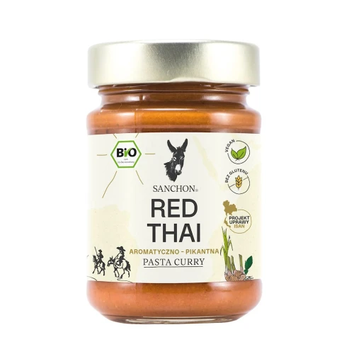Pasta Curry Red Thai Bezglutenowa BIO 190 g Sanchon