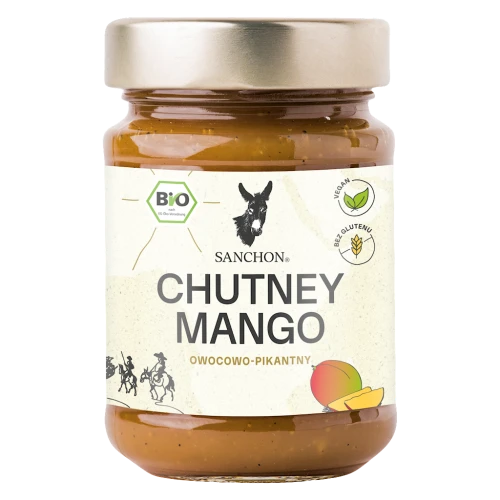 Sos Mango Chutney Bezglutenowy BIO 200 g Sanchon