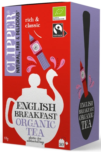 Herbata Czarna English Breakfast Fair Trade BIO (20 x 2,2g) 44g Clipper