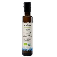 Olej Lniany Tłoczony na Zimno Omega-3 BIO 250 ml EKKO