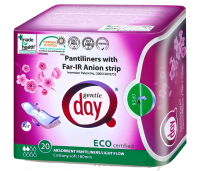 Wkładki Higieniczne z Paskiem Anionowym i Warstwą Wchłaniającą Wilgoć 20 szt. Gentle Day