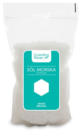 Sól Morska Grubo Mielona 1 kg Crystalline Planet