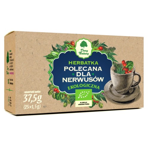 Herbatka Dla Nerwusów BIO (25 x 1,5 g) Herbata Dary Natury