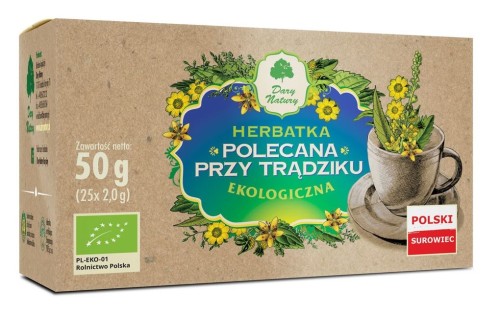 Herbatka Polecana przy Trądziku BIO (25 x 2 g) Dary Natury