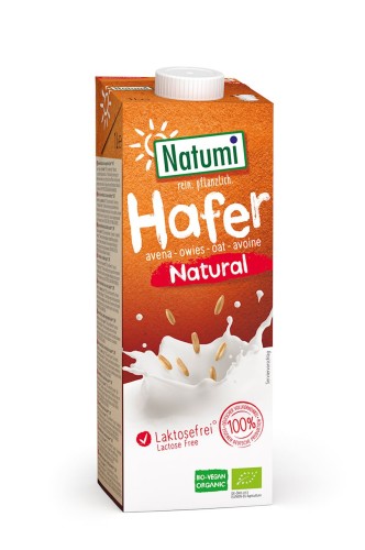 Napój, Mleko Owsiane Naturalne (Hafer) BIO 1 l Natumi