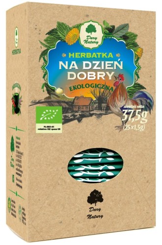 Herbatka na Dzień Dobry BIO (25 x 1,5 g) Herbata Dary Natury