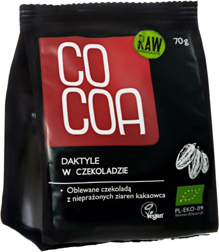 Daktyle w Surowej Czekoladzie BIO 70 g Cocoa