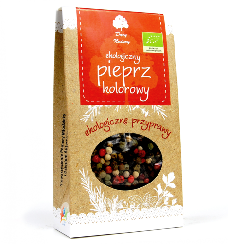 Pieprz Kolorowy Ziarno BIO 30 g Dary Natury
