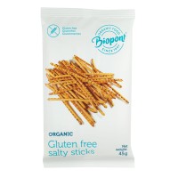Paluszki Solone Bezglutenowe BIO 45 g Biopont