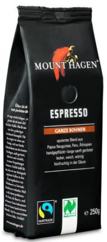 Kawa Ziarnista Espresso FT BIO 250 g Mount Hagen
