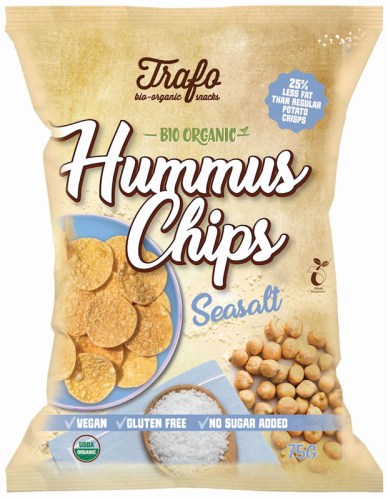 Chipsy z Ciecierzycy z Solą Morską BIO 75 g Trafo