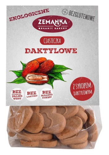 Ciasteczka Daktylowe Bezglutenowe BIO 100g Zemanka