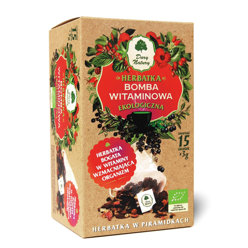 Herbatka Witaminowa Piramidki BIO 15 x 3 g Dary Natury