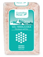 Sól Himalajska Różowa Drobno Mielona 600 g Crystalline Planet