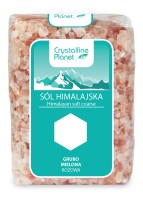 Sól Himalajska Różowa Grubo Mielona 600 g Crystalline Planet