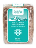 Sól Czarna Kala Namak Drobno Mielona 600 g Crystalline Planet
