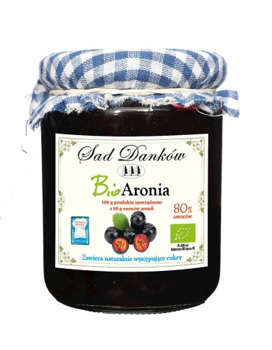 Aronia 80% BIO 260 g Sad Danków
