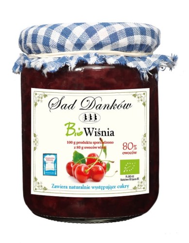 Wiśnia 80% BIO 260 g Sad Danków