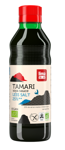 Sos Sojowy Tamari 25% Mniej Soli BIO 250 ml Lima