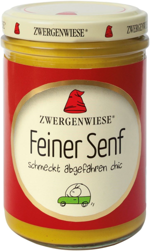 Musztarda Delikatesowa Bezglutenowa BIO 160 ml Zwergenwiesee