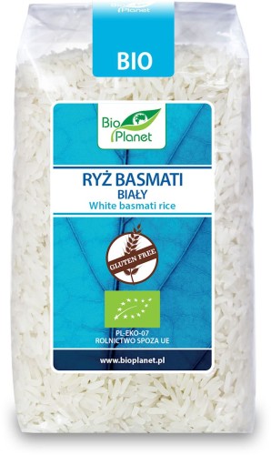 Ryż Basmati Biały Bezglutenowy BIO 500 g Bio Planet