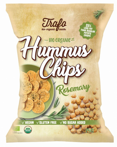 Chipsy z Ciecierzycy z Rozmarynem Bezglutenowe BIO 75 g Trafo