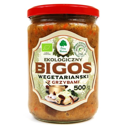 Bigos Wegetariański z Grzybami BIO 500 g Dary Natu