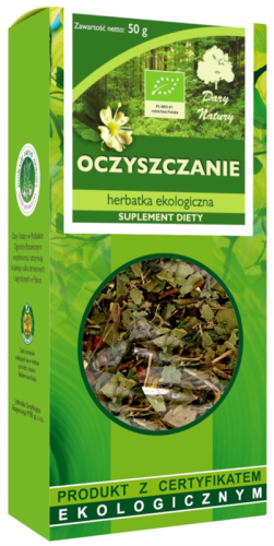Herbatka Oczyszczenie BIO 50 g Dary Natury