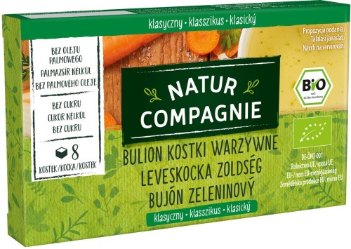 Bulion Kostki Warzywne bez Cukru BIO 84 g Natur Compagnie