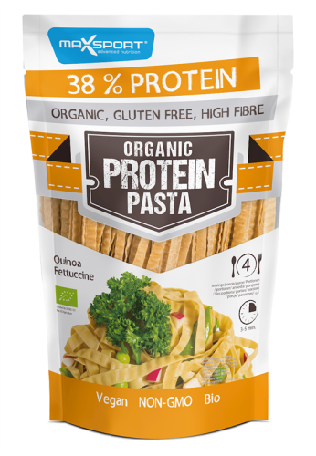 Makaron z Zielonej Soi i Quinoa Fettuccine Bezglutenowy BIO 200 g Maxsport