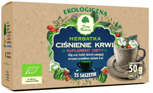Herbatka Ciśnienie Krwi BIO 25 x 2 g Dary Natury