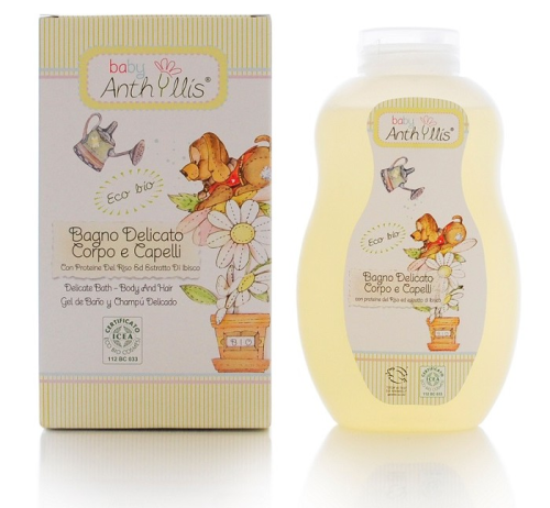 Szampon i Płyn do Kąpieli 2 w 1 dla Dzieci, 400 ml Baby Anthyllis