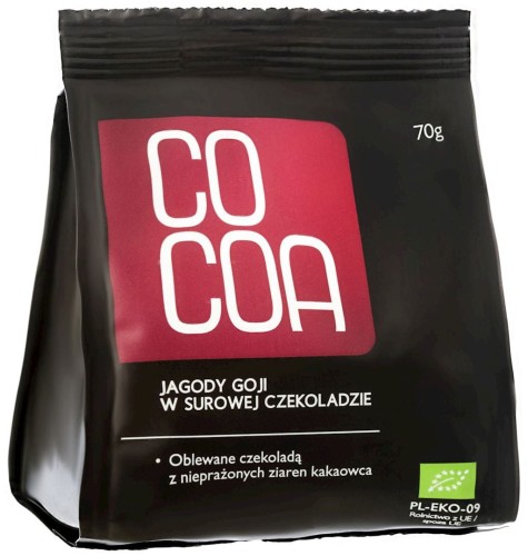 Jagody Goji w Surowej Czekoladzie BIO 70 g Cocoa