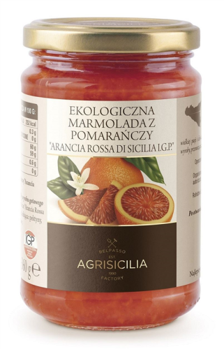 Marmolada z Czerwonej Pomarańczy BIO 360 g Agrisicilia