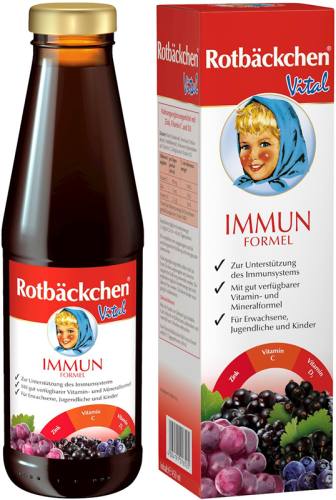 Sok Wieloowocowy z Cynkiem, Witaminą C i D3 450 ml Rotbackchen