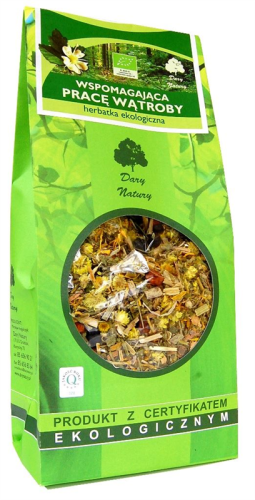 Herbatka Wspomagająca Pracę Wątroby BIO 200 g Dary Natury