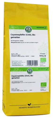 Chili Pieprz Cayenne BIO 500 g Lebensbaum