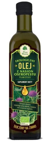 Olej z Nasion Ostropestu Plamistego BIO 250 ml Dary Natury