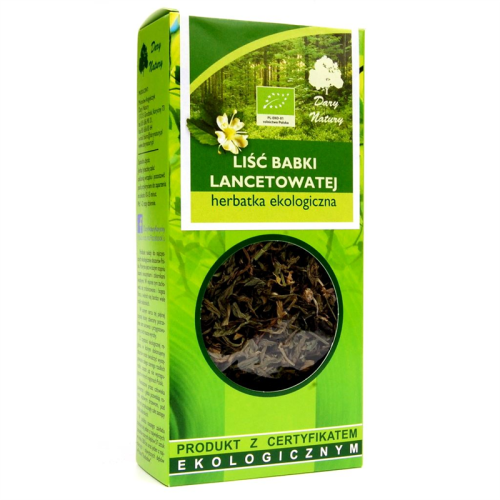 Herbatka Liść Babki Lancetowatej BIO 25 g Dary Natury