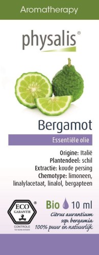 Olejek Eteryczny Bergamote, Bergamotka EKO 10 ml Physalis