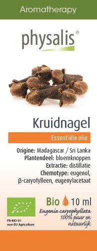 Olejek Spożywczy Kruidnagel, Goździkowiec Korzenny Spożywczy BIO 10 ml Physalis