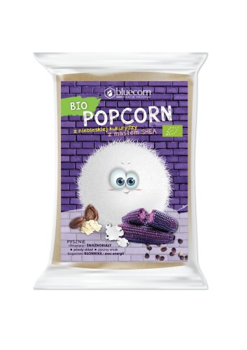 Popcorn z Niebieskiej Kukurydzy z Masłem Shea i Solą do Mikrofalówki BIO 100 g Popcrop