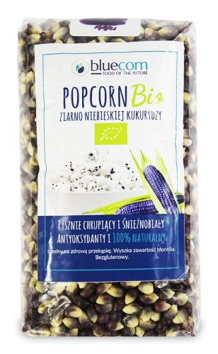 Ziarna Popcornu z Niebieskiej Kukurydzy BIO 350 g Popcrop