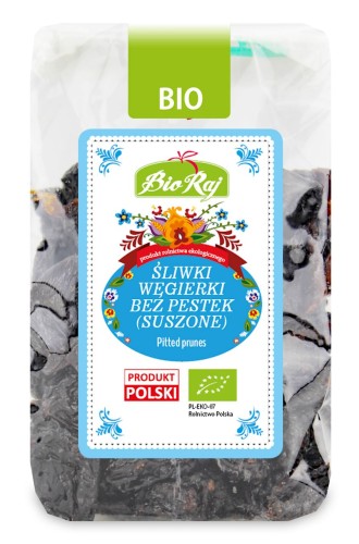 Śliwki Węgierki bez Pestek, Suszone BIO 200 g Bio Raj