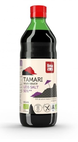 Sos Sojowy Tamari 50% Mniej Soli Bezglutenowy BIO 500 ml Lima