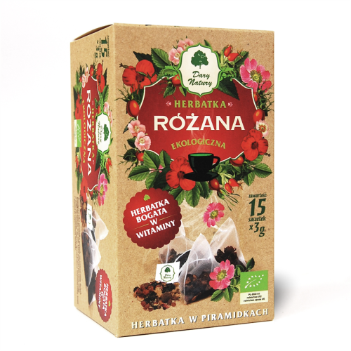 Herbatka Różana Piramidki BIO 15 x 3 g Dary Natury