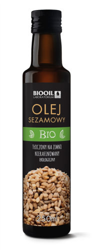 Olej Sezamowy Tłoczony na Zimno Nierafinowany BIO 250 ml Biooil