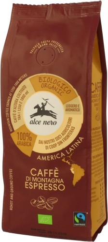 Kawa mielona 100% Arabica Espresso FT BIO 250 g Alce Nero